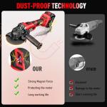 Avhrit 21V Cordless Angle Grinder with Batteries