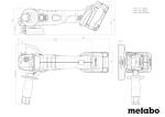 Metabo W 18 Cordless Brushless Angle Grinder 125mm