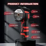 Mini Cordless Angle Grinder with 2 Discs