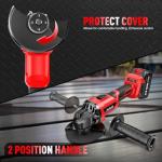 Avhrit 21V Cordless Angle Grinder with Batteries