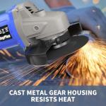 21V Cordless Angle Grinder with Battery and Charger