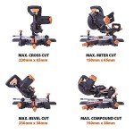 Evolution R210SMS+ Sliding Mitre Saw for Multiple Materials
