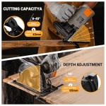 DEKOPRO 1200W Circular Saw with 185mm Blade