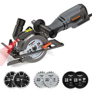 DOVAMAN Mini Circular Saw with Laser and Blades