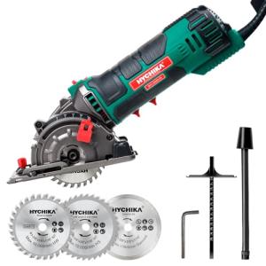 HYCHIKA 85mm Mini Circular Saw with Blades