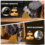 DEKOPRO 20V Cordless Circular Saw with Battery