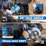 Dong Cheng 20V Cordless Circular Saw with Blades
