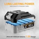 DEKOPRO 20V Cordless Circular Saw with Battery