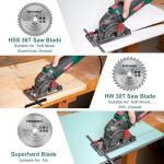 HYCHIKA 85mm Mini Circular Saw with Blades
