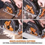 Evolution R185CCS Circular Saw with Multi-Material Blade