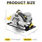 Enventor 1200W Electric Circular Saw with Laser Guide