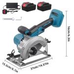 Wowspeed 18V Cordless Circular Saw with 2 Batteries