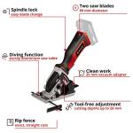 Einhell 18V Cordless Mini Circular Saw with 2 Blades