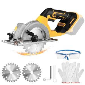 20V Cordless Mini Circular Saw with Blades