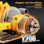 20V Cordless Mini Circular Saw with Blades