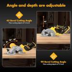 20V Cordless Mini Circular Saw with Blades