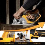 20V Cordless Mini Circular Saw with Blades