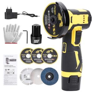 VISLONE Cordless Mini Angle Grinder Kit with Accessories