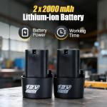 VISLONE Cordless Mini Angle Grinder Kit with Accessories