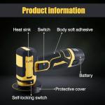 VISLONE Cordless Mini Angle Grinder Kit with Accessories