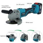 Huhomco Cordless Angle Grinder with Batteries & Charger