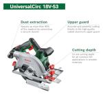Bosch 18V Cordless Circular Saw UniversalCirc 53