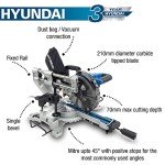 Hyundai 1500W Electric Mitre Saw, 210mm Blade
