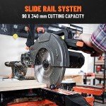 DOVAMAN 340mm Sliding Mitre Saw with Blades