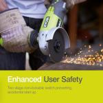 Ryobi 18V ONE+ Angle Grinder – Tool Only