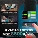 Makita 18V Cordless Brushless Angle Grinder