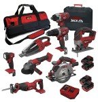 LUMBER JACK 20V 8-Piece Cordless Tool Set