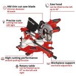Einhell 36V Cordless Sliding Mitre Saw with LED