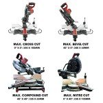 Excel 12" Sliding Compound Mitre Saw with Laser