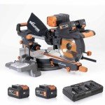 Evolution R255SMS-DB-Li Cordless Double Bevel Mitre Saw