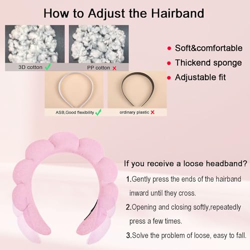 Organic Makeup Headband for Face Washing, Skincare, Exfoliation