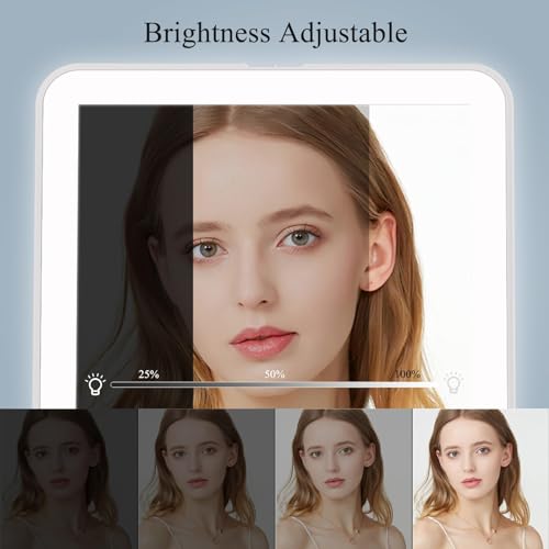 Portable Rechargeable Travel Makeup Mirror with 72 LED Lights