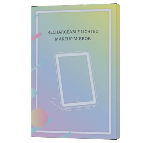 Portable Rechargeable Travel Makeup Mirror with 72 LED Lights