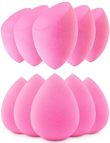 BEAKEY 10pcs Organic Makeup Sponge Set, Bouncy and Soft