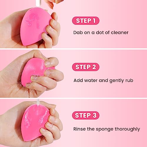 BEAKEY 10pcs Organic Makeup Sponge Set, Bouncy and Soft