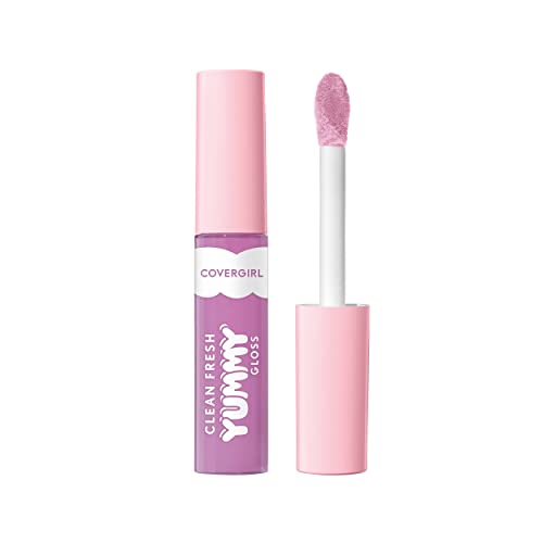 COVERGIRL Clean Fresh Vegan Lip Gloss, Sheer with Lavender