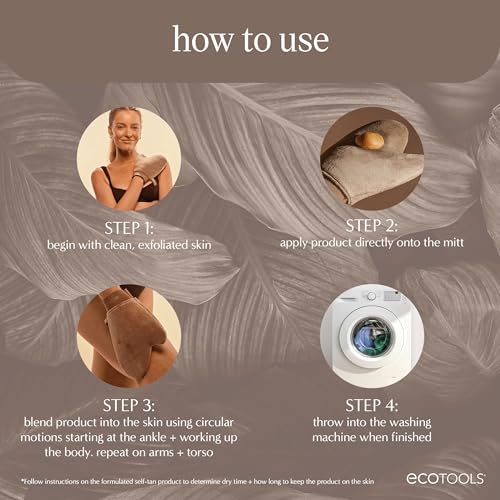 EcoTools Tan Tanning Mitt for Self-Tan Application Vegan