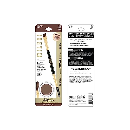 Milani Stay Put Vegan Brow Color - Dark Brown