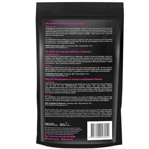 Organic Self-Tanning Back Applicator - Streak-Free & Reusable