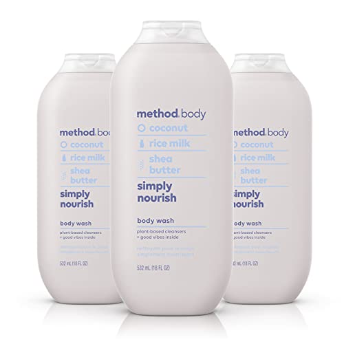 Organic Body Wash, Nourishing Formula, 18 oz (Pack of 3)