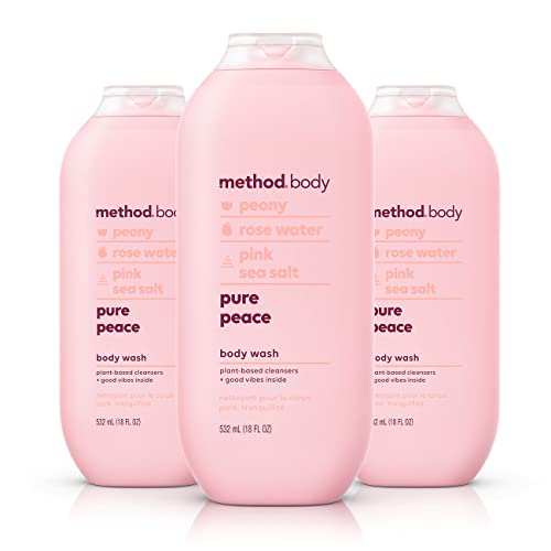 Organic Body Wash, Pure Peace, Paraben-Free, 18 oz
