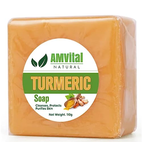 Organic Turmeric Soap Bar for Acne, Dark Spots