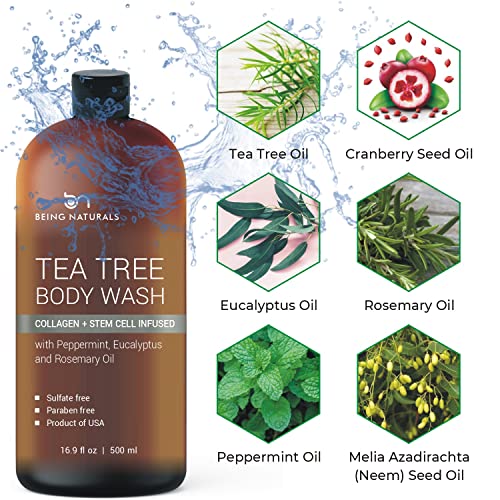 Tea Tree Body Wash Fights Odor & Skin Issues