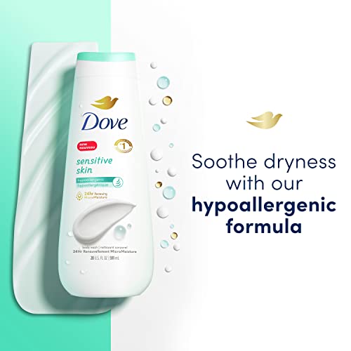 Organic Dove Body Wash 4 Count Hypoallergenic 20 oz