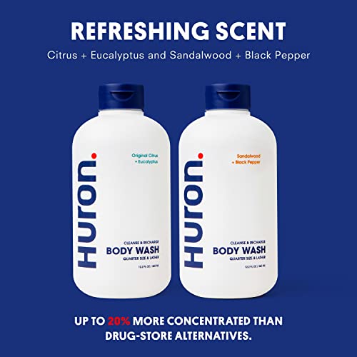 Huron Men's Citrus Body Wash - Moisturizing & Energizing