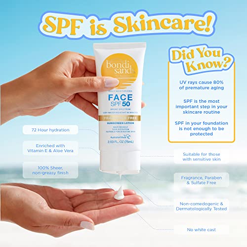 Bondi Sands Fragrance Free SPF 50 Face Lotion